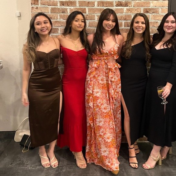 ASTR the label red floral maxi dress - Picture 5 of 5